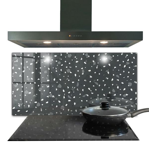 Kitchen glass panel Terrazzo stone texture