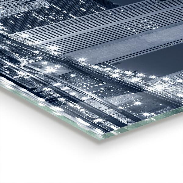 Kitchen glass panel Brooklyn bridge manhattan