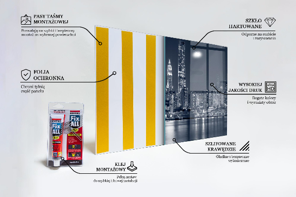 Kitchen glass panel Brooklyn bridge manhattan