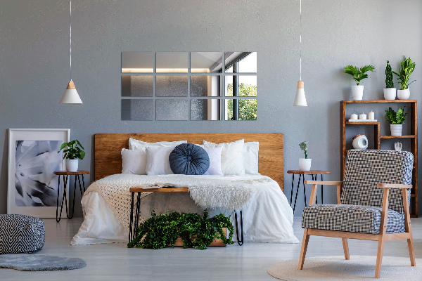 Self adhesive mirror tiles 6 pcs 12x8 in (6 pcs 30x20 cm)