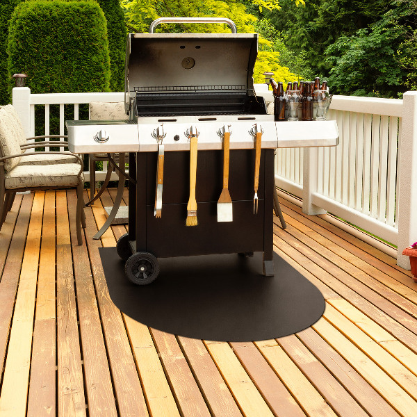 Semi-oval stainless steel grill sheet 31x35 in (80x90 cm)