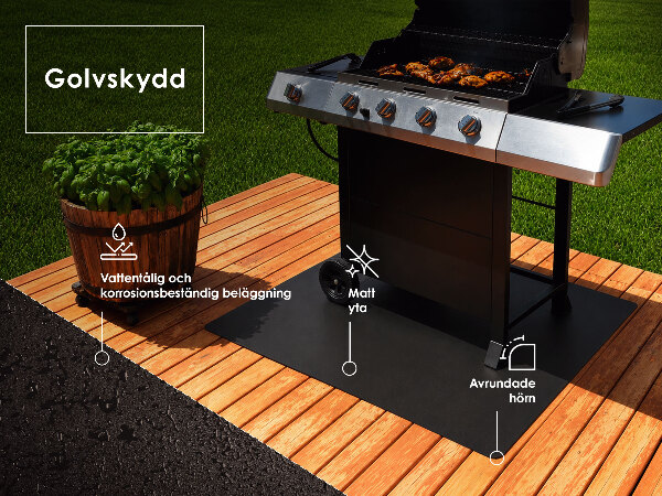 Semi-oval stainless steel grill sheet 31x35 in (80x90 cm)