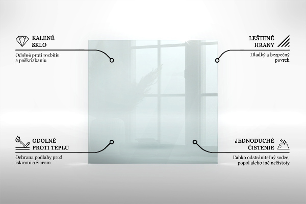 Glass hearth 16 in (40 cm)