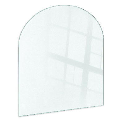 Semi-ovale translucent wood stove pad 39x39 in (100x100 cm)