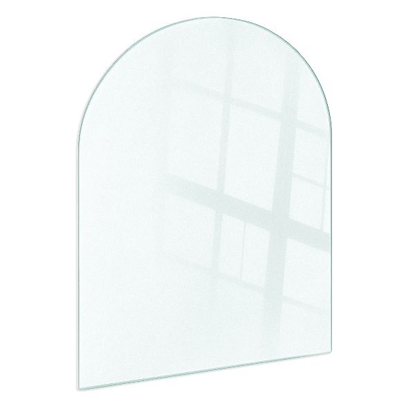 Semi-ovale translucent wood stove pad 31x27 in (80x70 cm)