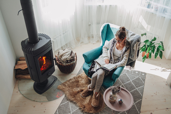 Corner glass hearth fi39 in (100 cm)