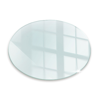 Corner glass hearth fi28 in (fi70 cm)