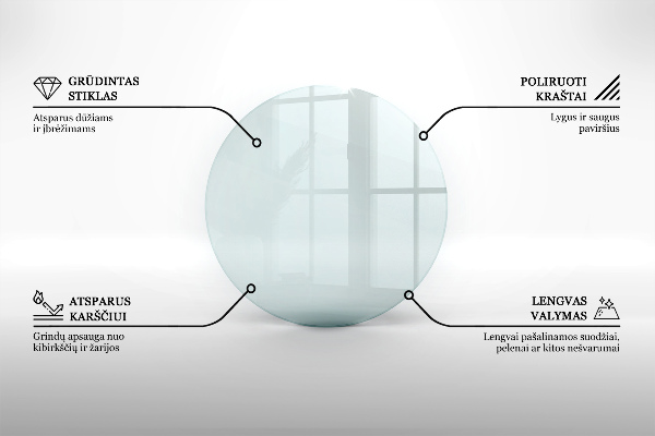 Corner glass hearth fi35 in (90 cm)