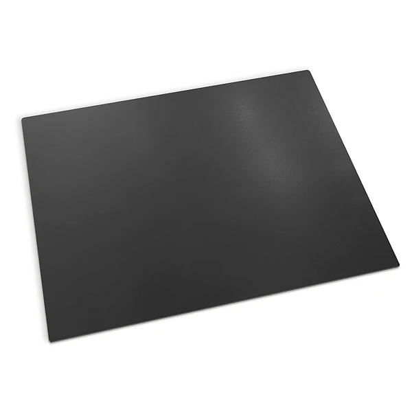 Rectangular black steel hearth pad for fireplace 39x31 in
