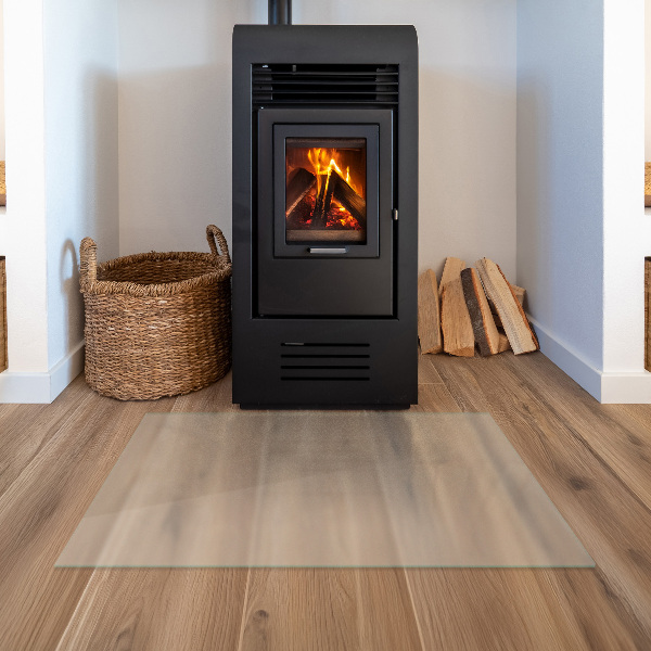Rectangular translucent glass hearth 47x31 in (120x80 cm)
