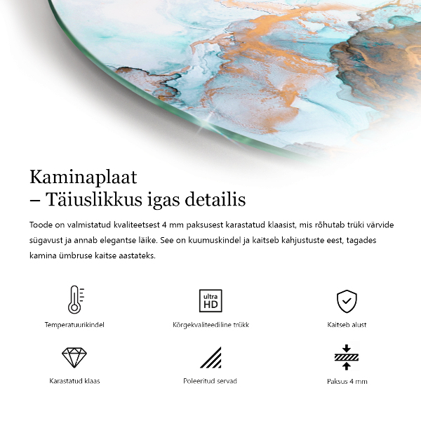 Quarter-circle tempered glass hearth Three-dimensional geometry