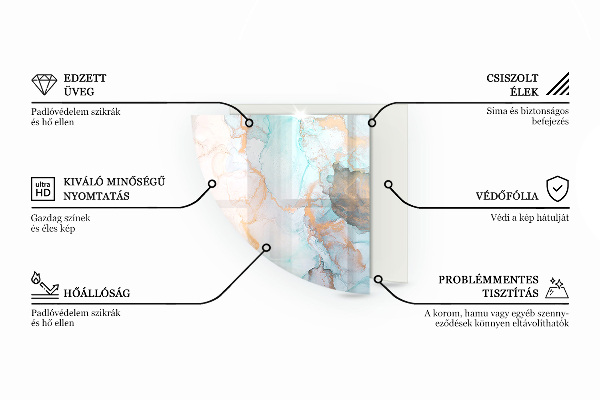 Quarter-circle toughened glass hearths Concrete texture with effect