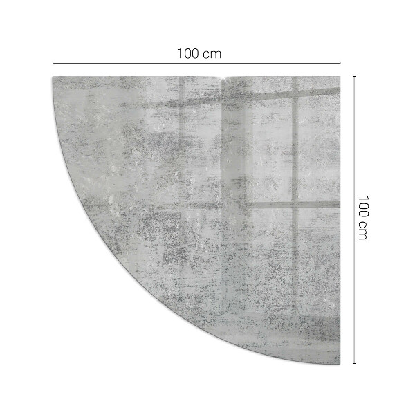 Quarter-circle glass hearth plate Abstract background texture