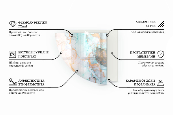 Quarter-circle glass hearth plate Wooden board in the layout