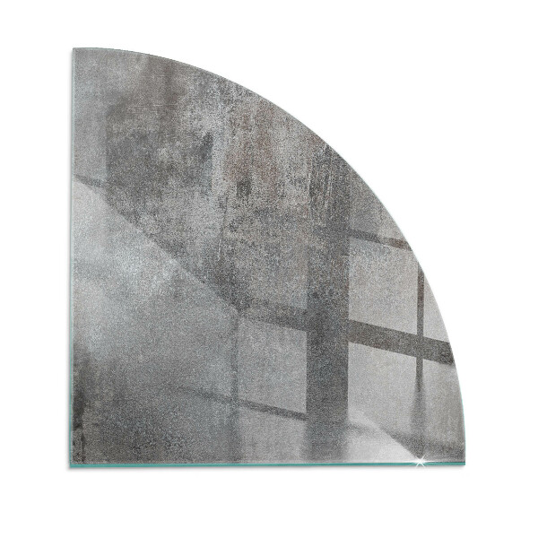 Quarter-circle toughened glass hearths Raw surface texture