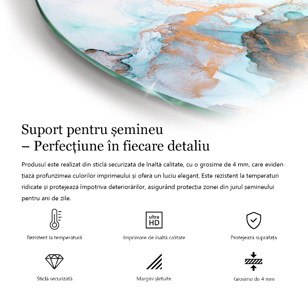 Quarter-circle toughened glass hearths Boards in different shades