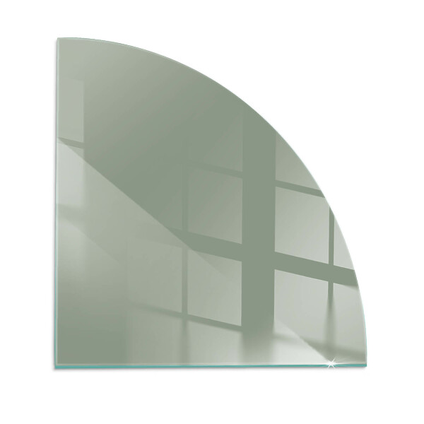 Quarter-circle toughened glass hearths Gray-green color