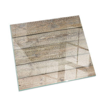 Square glass hearth for log burner Texture of wooden boards