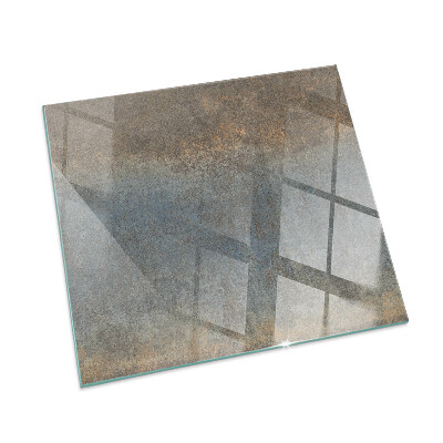 Square glass hearth Abstract texture pattern