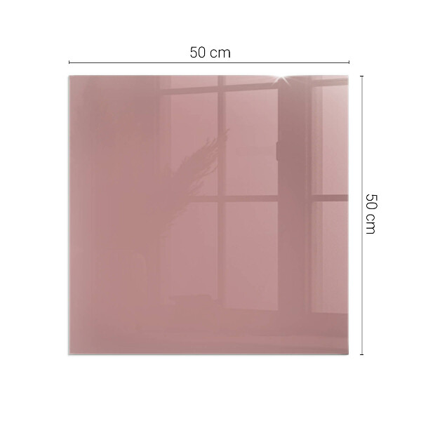 Square glass hearth for log burner Color Pink