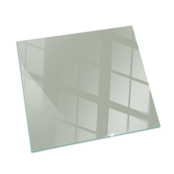 Square glass hearth for wood stove Color Gray-green