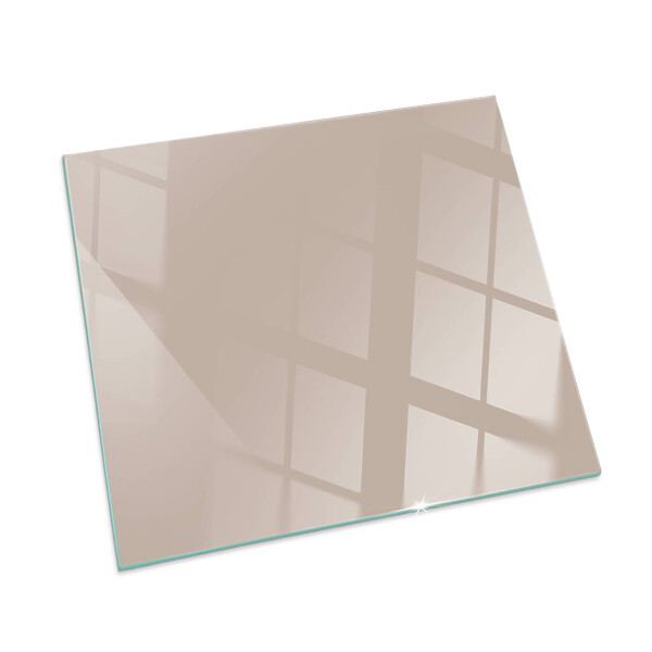 Square glass hearth Color Light Brown