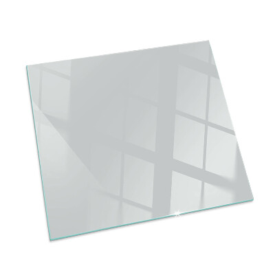 Square glass hearth Color Gray