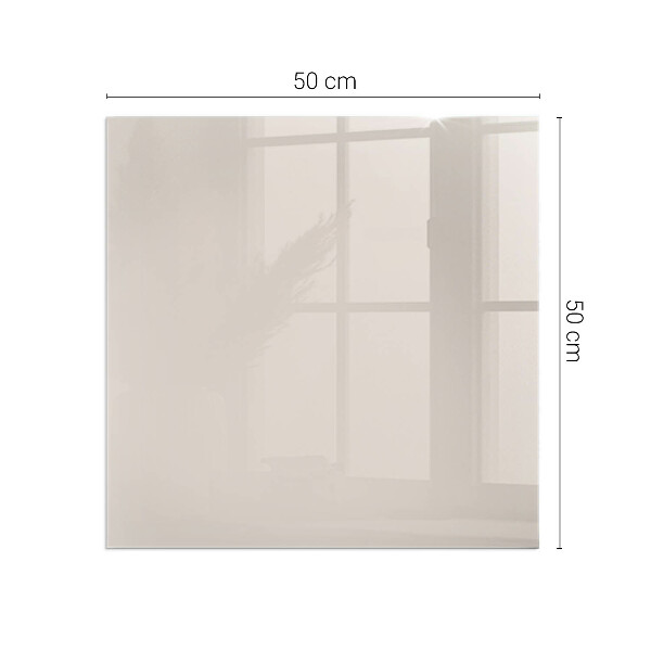 Square glass hearth for log burner Color Pale Pink