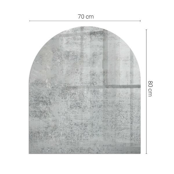 Half-oval glass hearth plate Abstract background texture