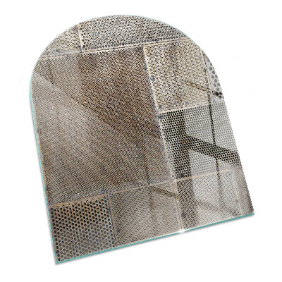 Half-oval toughened glass hearths Perforated sheet pattern