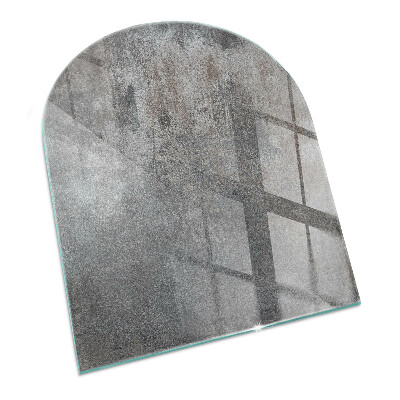 Half-oval toughened glass hearths Raw surface texture