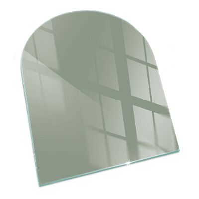 Half-oval toughened glass hearths Gray-green color