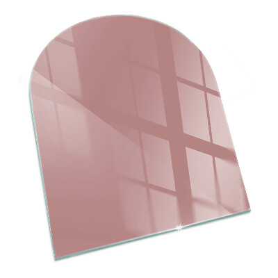 Half-oval tempered glass hearth Color Pink