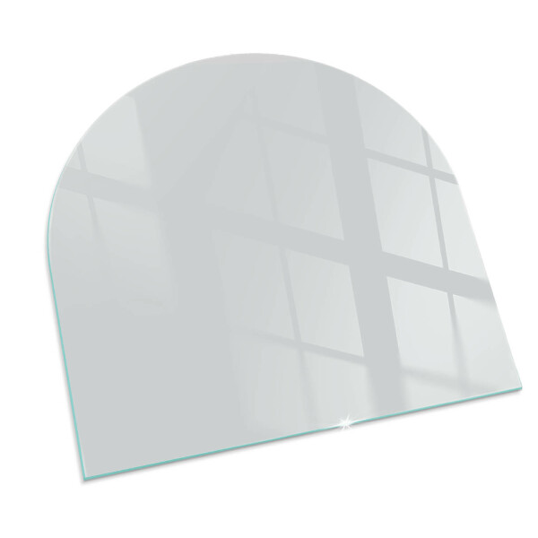 Half-oval toughened glass hearths Color Gray