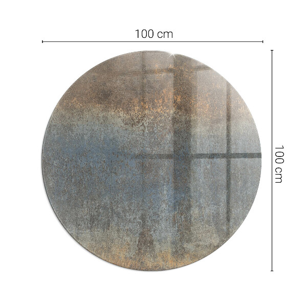 Round glass hearths for wood burners Abstract texture pattern