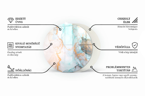 Round glass hearths for wood burners Color Beige