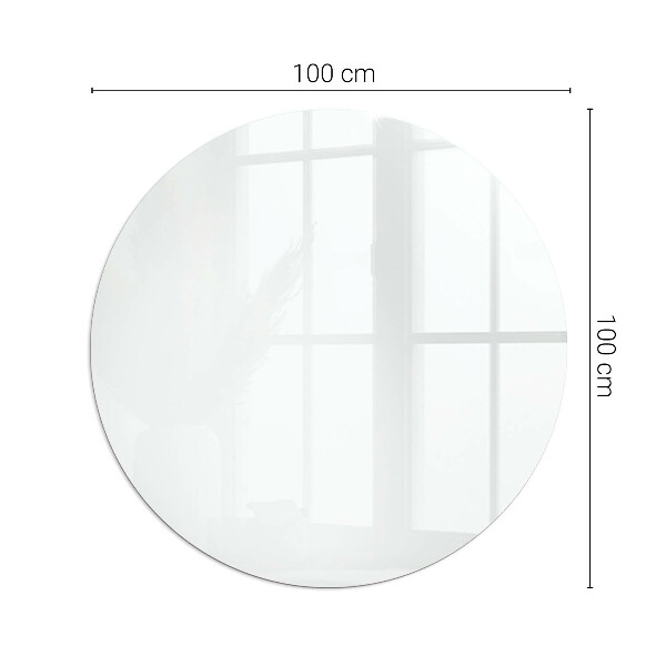 Round glass hearths for wood burners Color White