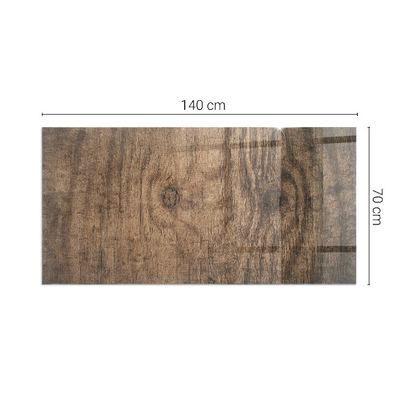 Rectangular glass hearth for log burner Natural wood pattern