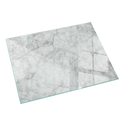 Rectangular glass hearth for wood stove Marble structure pattern