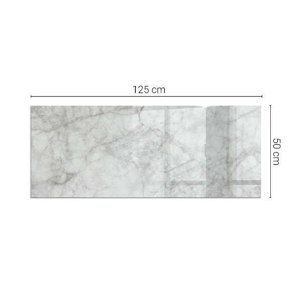 Rectangular glass hearth for wood stove Marble structure pattern