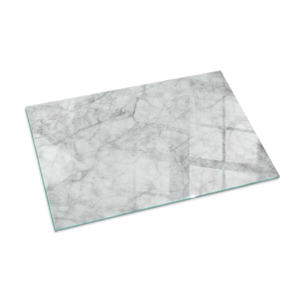 Rectangular glass hearth for wood stove Marble structure pattern