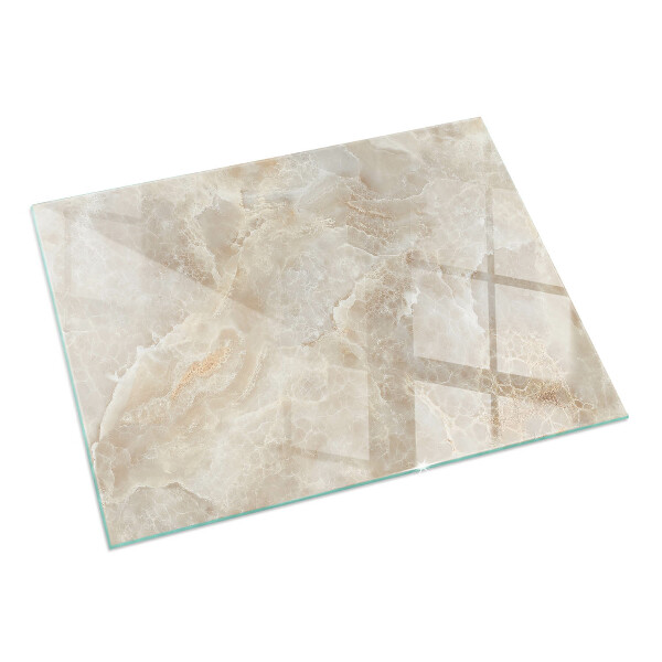 Rectangular glass hearth for wood stove Natural stone pattern
