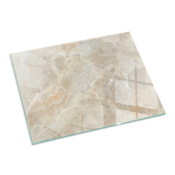 Rectangular glass hearth for wood stove Natural stone pattern