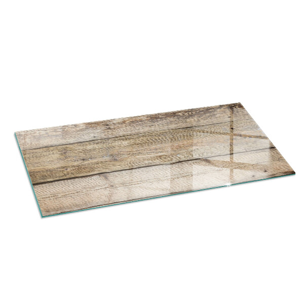 Rectangular glass hearth for log burner Texture of wooden boards