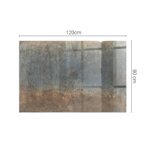 Rectangular glass hearth Abstract texture pattern