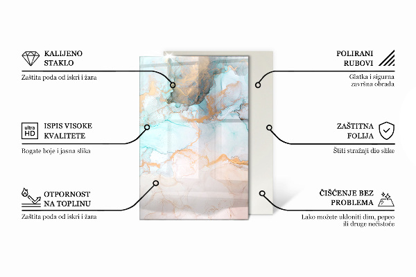 Rectangular glass hearth for log burner Mosaic patterns in tiles
