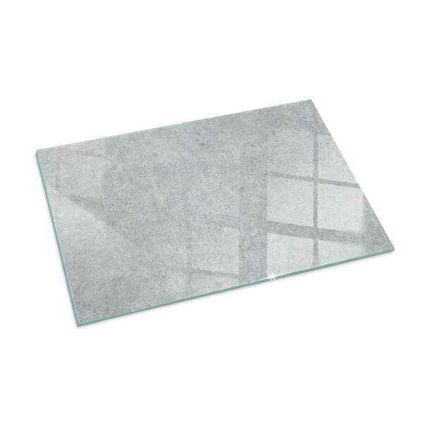 Rectangular glass hearth Raw concrete texture