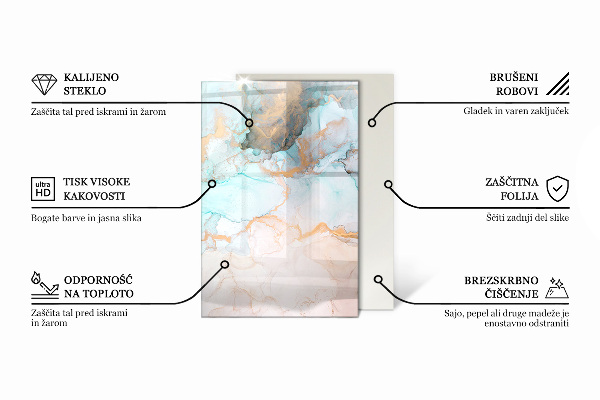 Rectangular glass hearth for wood stove Mosaic patterns in tiles