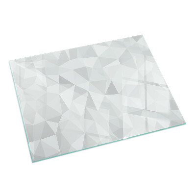 Rectangular glass hearth Abstract geometric pattern