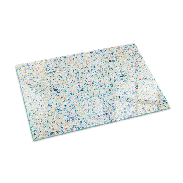 Rectangular glass hearth for wood stove Abstract texture pattern